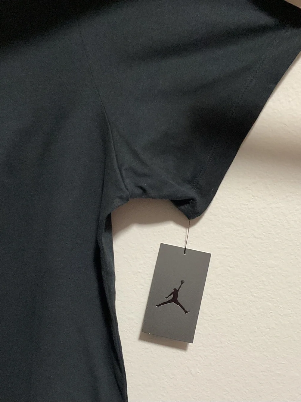 Jordan Black T‑Shirt with Green Statue of Liberty Graphic- Size XL Men